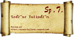 Szász Tulipán névjegykártya
